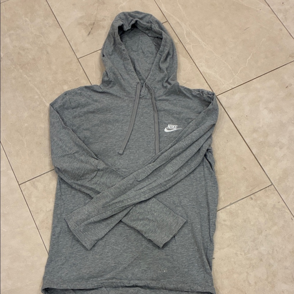 Nike pullover fleece hoodie super thin Grey